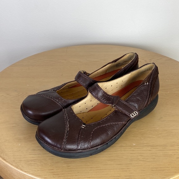 Clarks Mary Jane Loafer Flat Women's 9 Comfortable Supportive Walking Shoe - Picture 5 of 9